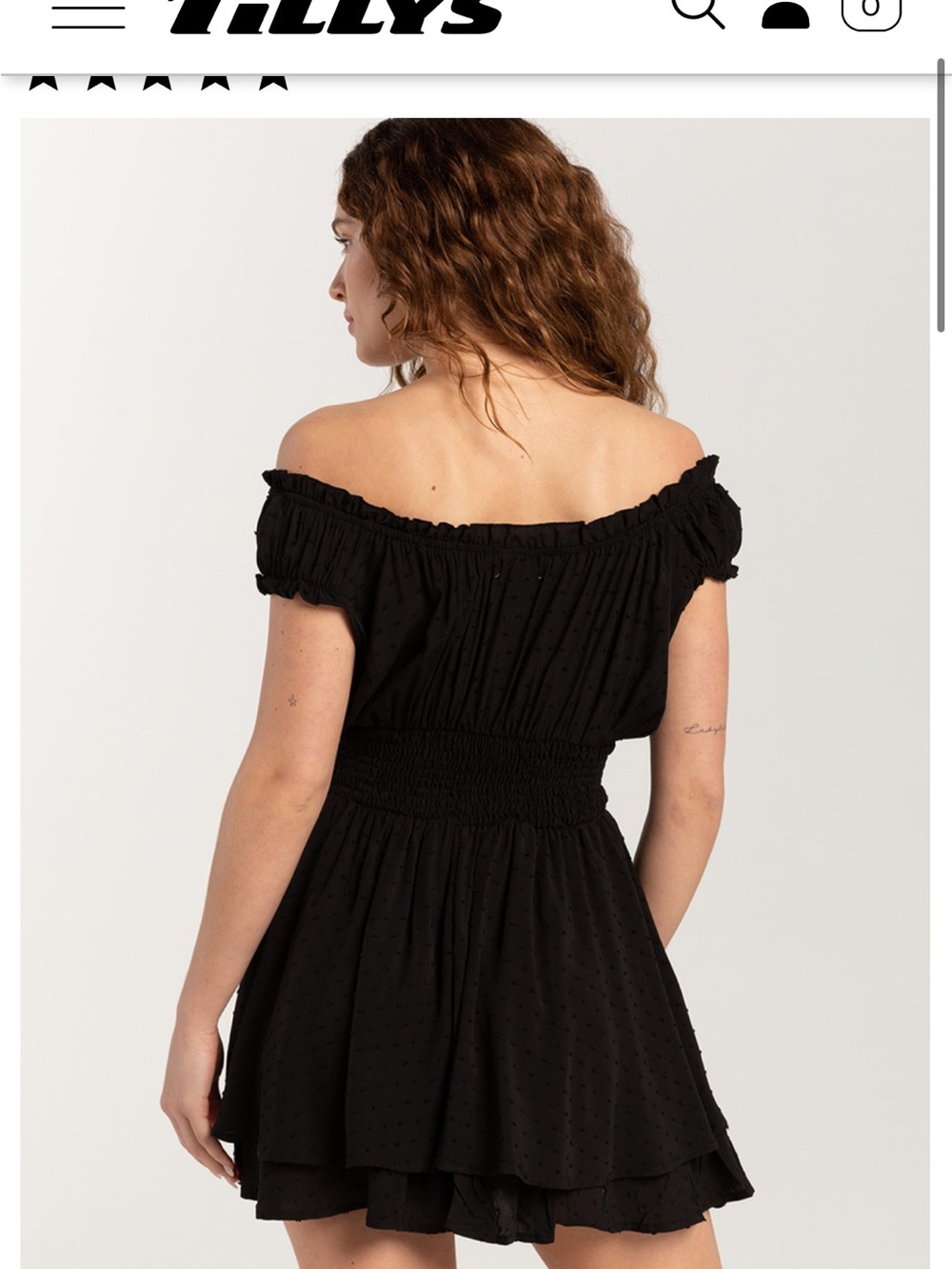 RSQ Clip Dot Tired Romper XS - Picture 7 of 7